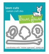 Lawn Fawn Winter Sparrow die set